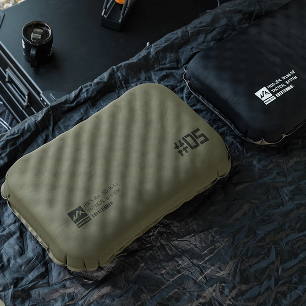 وسادة قابلة للنفخ، وسادة تخييم خفيفة الوزن، وسادة سفر مريحة، وسادة هوائية محمولة للتخييم والمشي لمسافات طويلة وحقائب الظهر