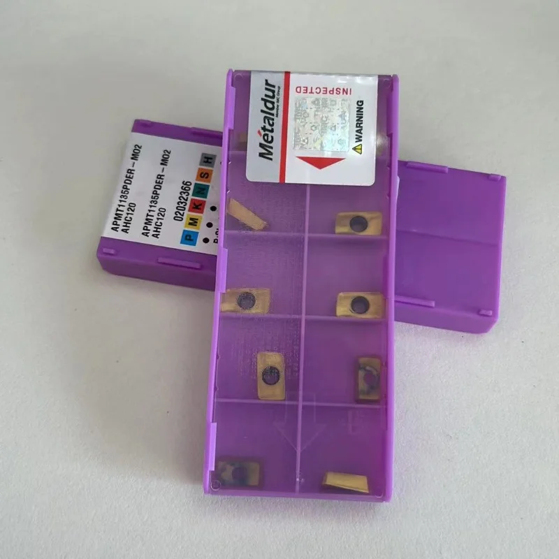 APMT1135PDER-M02 AHC120/APMT1604PDER-M02 AHC120 твердосплавные вставки для фрезерных токарных лезвий с ЧПУ, 10 шт.
