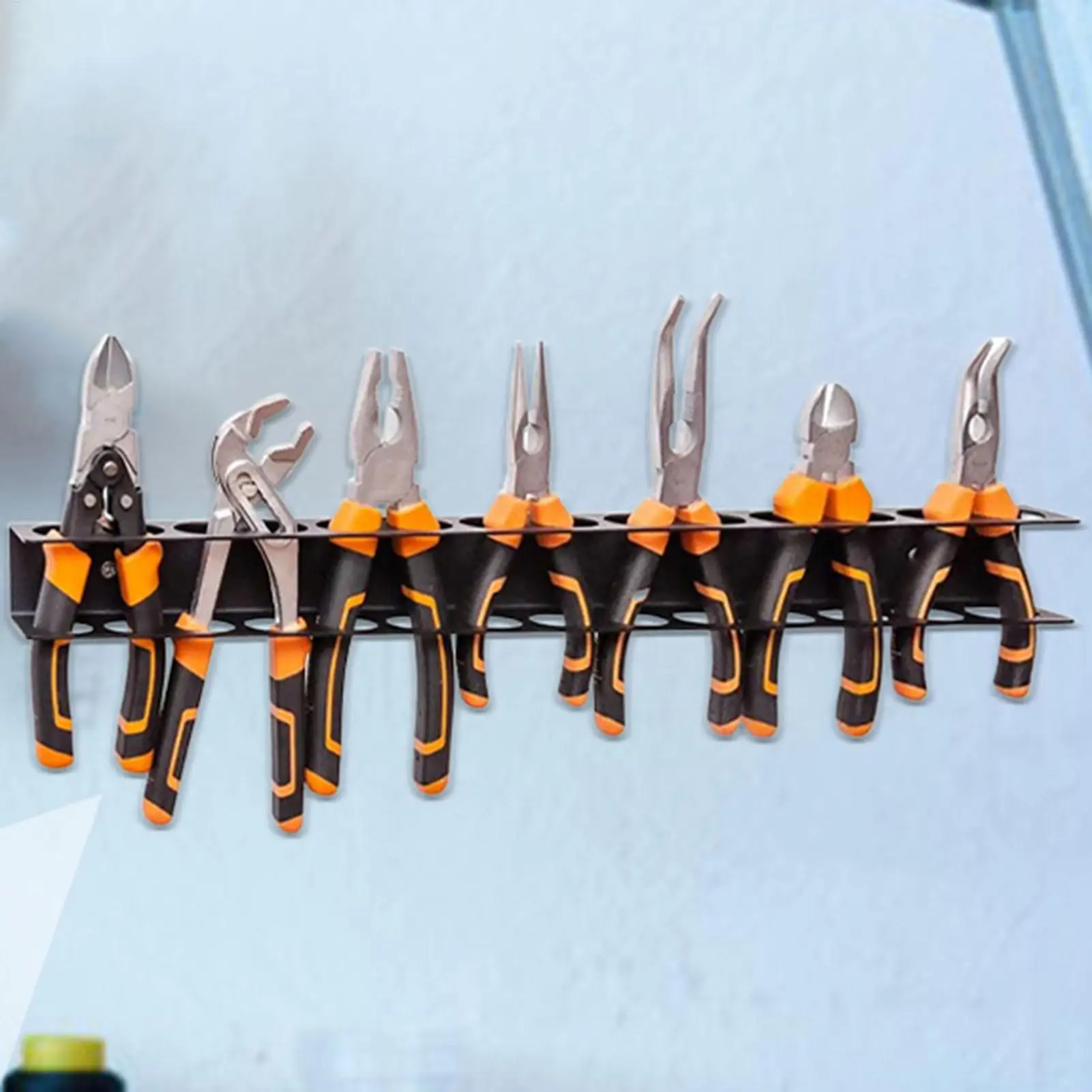 Screwdrivers Pliers Wall Mount Rack for Garage Hand Tool Organization Rack for Workbench Basement Home Workshop