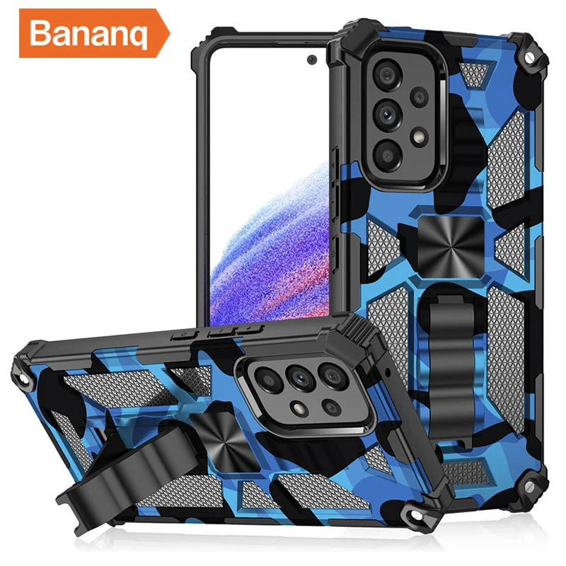 

Bananq Shockproof Holder Case For Samsung S21 S20 Plus Ultra Stand Cover For Galaxy A02S A03S A32 A51 A71 M51 M40S M02S F02S