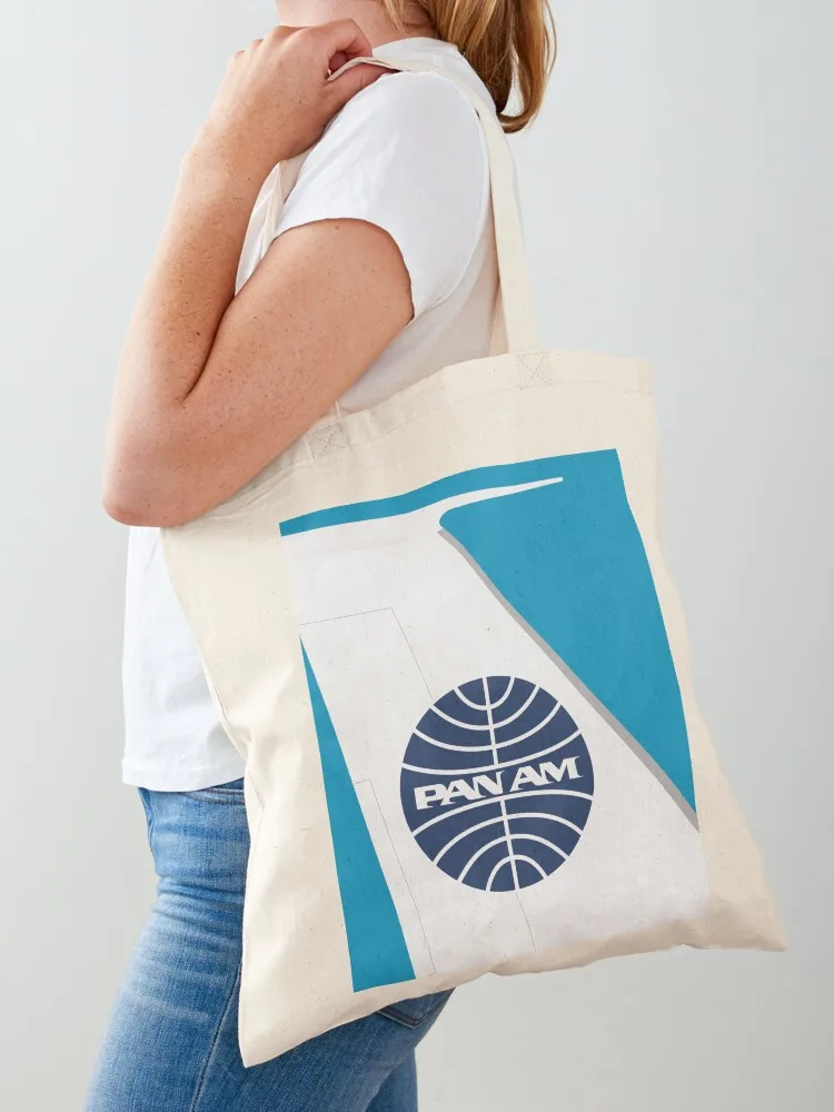 Pan Am Pan American Airways Tail Fin Tote Bag hand bags Portable shopping bag