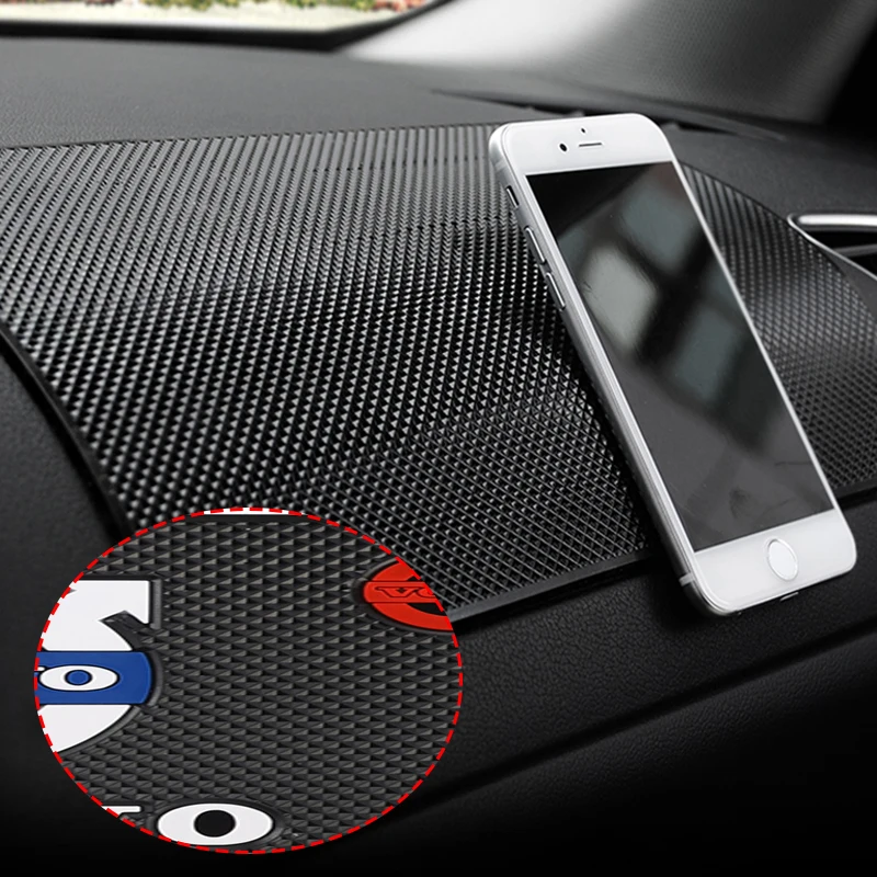 PVC Car Non Slip Mat Dashboard Phone Anti Slip Gel Pad For Volvo Rdesign AWD XC40 S90 V40 S80 V90 T6 V70 XC90 V50 V60 S40 S70