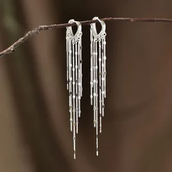 Boucles d'oreilles créoles coeur en argent regardé 925 pour femmes, goujons d'oreille en argent véritable, boucles d'oreilles initiales, nouvelle mode