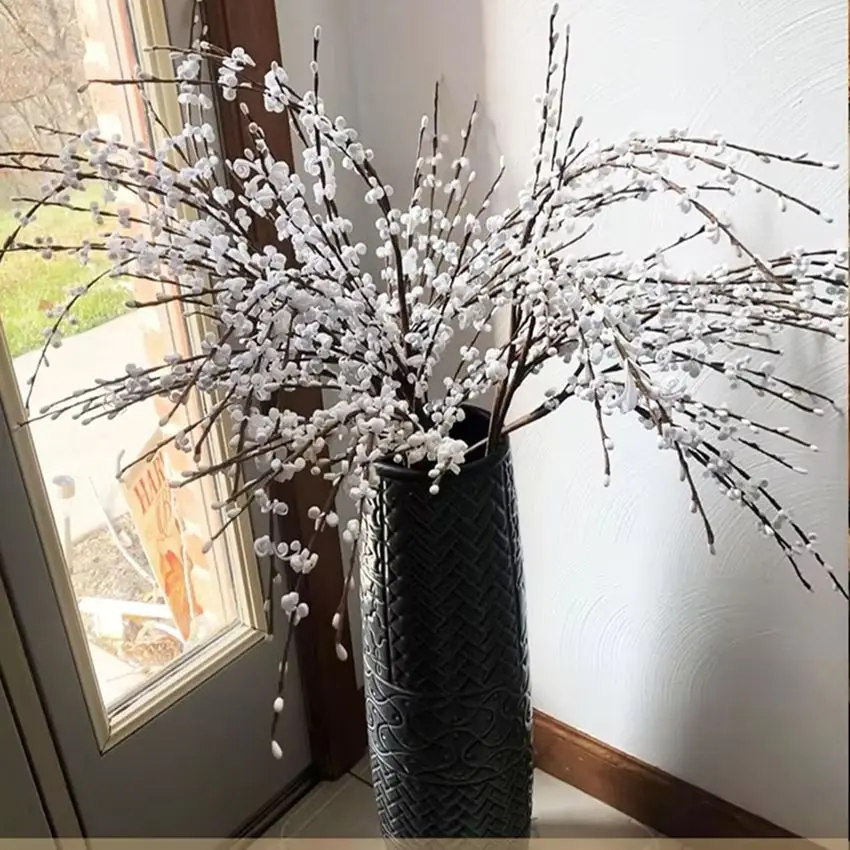 

Artificial flowers Jasmine Wedding Bridal Bouquet New Year Home Room Vase Garden Indoor Outdoor Garden Diy Gift box table Decor