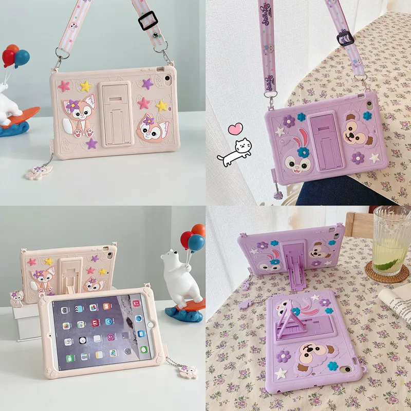 

Kids Cartoon Soft Silicone Cover For iPad Mini 1 2 3 4 5 6 Stand Strap Case For iPad Pro 12.9 2015 2018 2th 3th 4th Tablet Cover