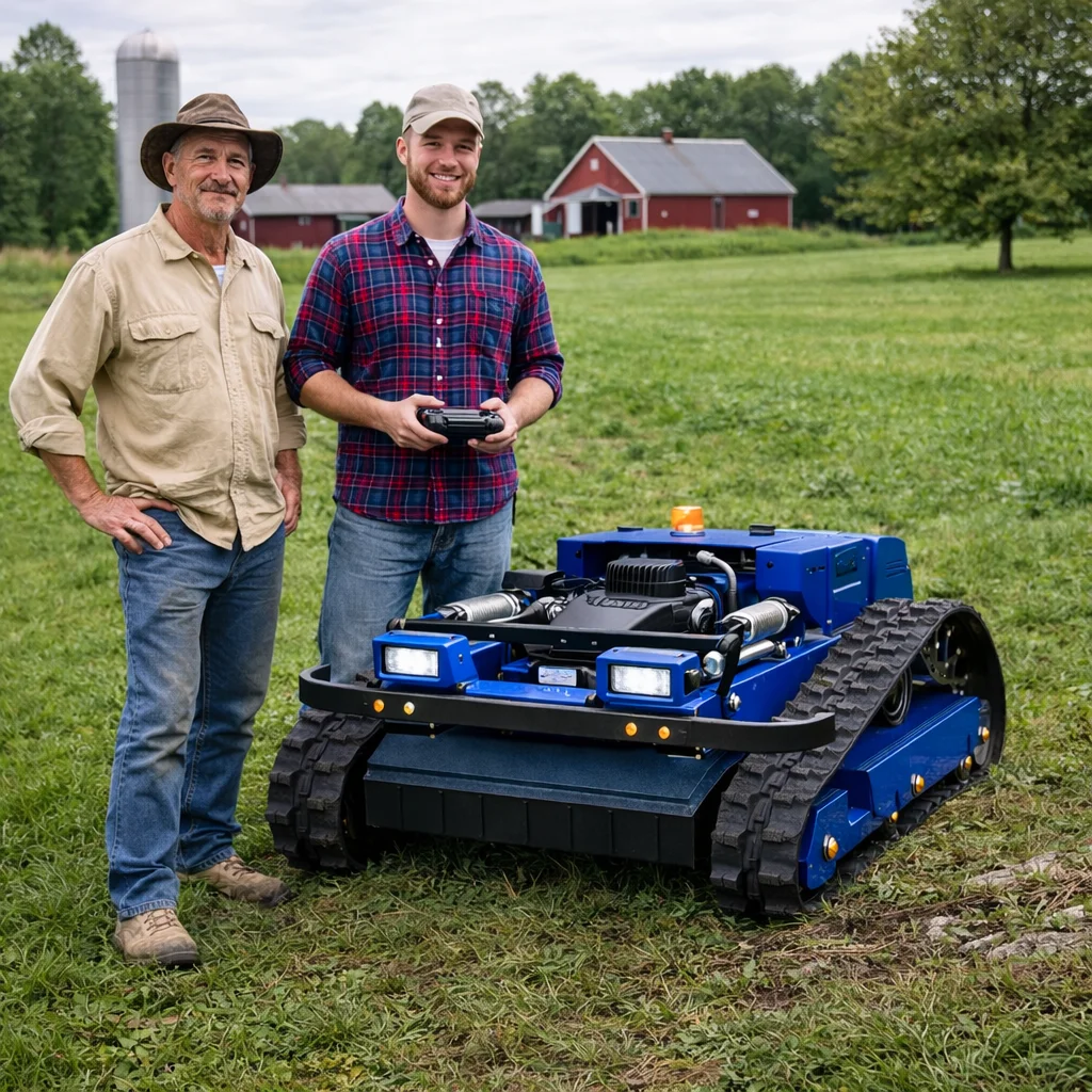 

Индивидуальный вседорожный радиоуправляемый робот-газонокосилка для сада, промышленный, 4-тактный, с высокой мощностью и низким сопротивлением, CE/EPA