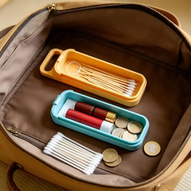 2Pcs Multifunctional Storage Box Mini Collection Box With Pull Out Cover Novelty Coin Box