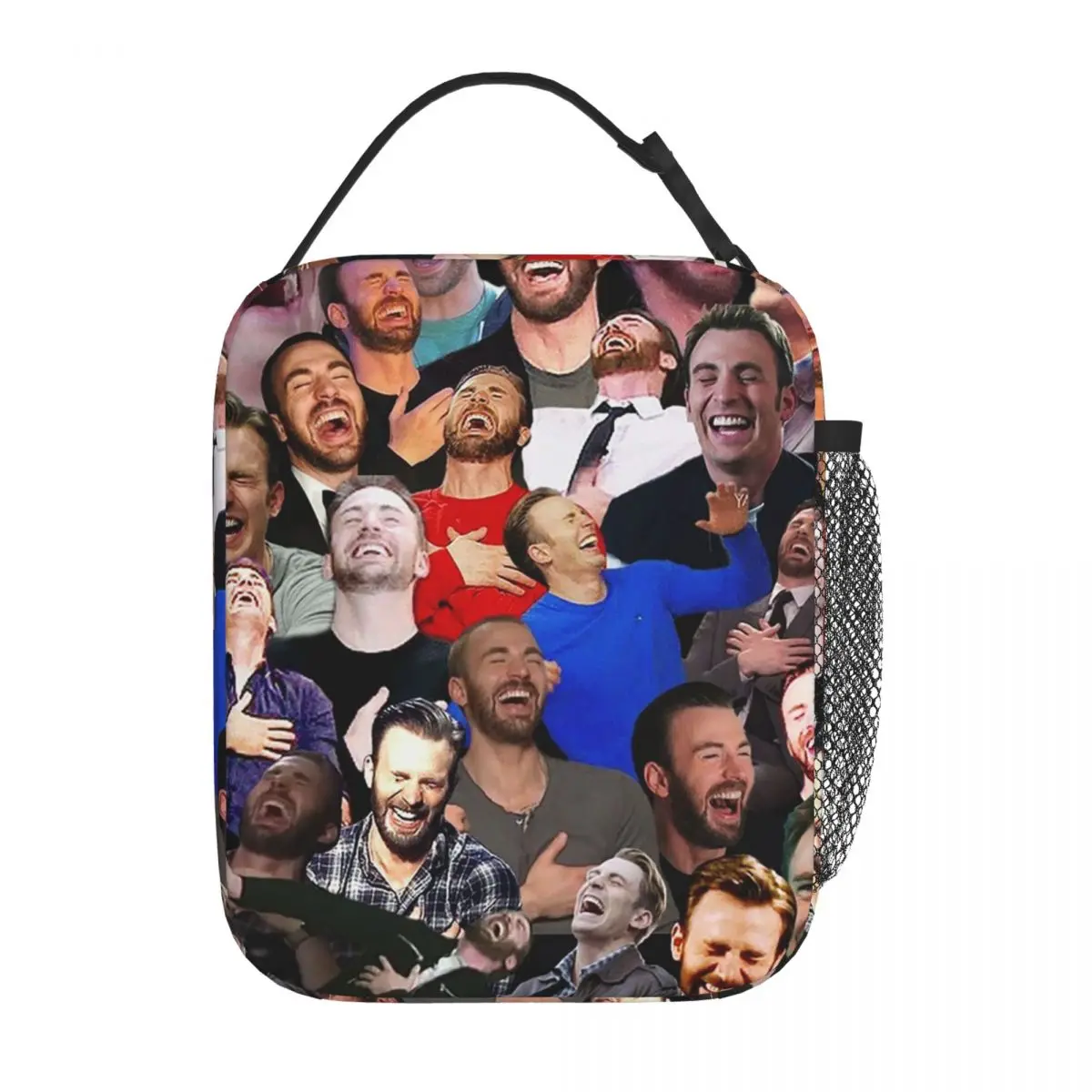 Chris Evans Laughing Insulated Lunch Bag for Women Children Leakproof Food Boxes Thermal Lunch Box Tote