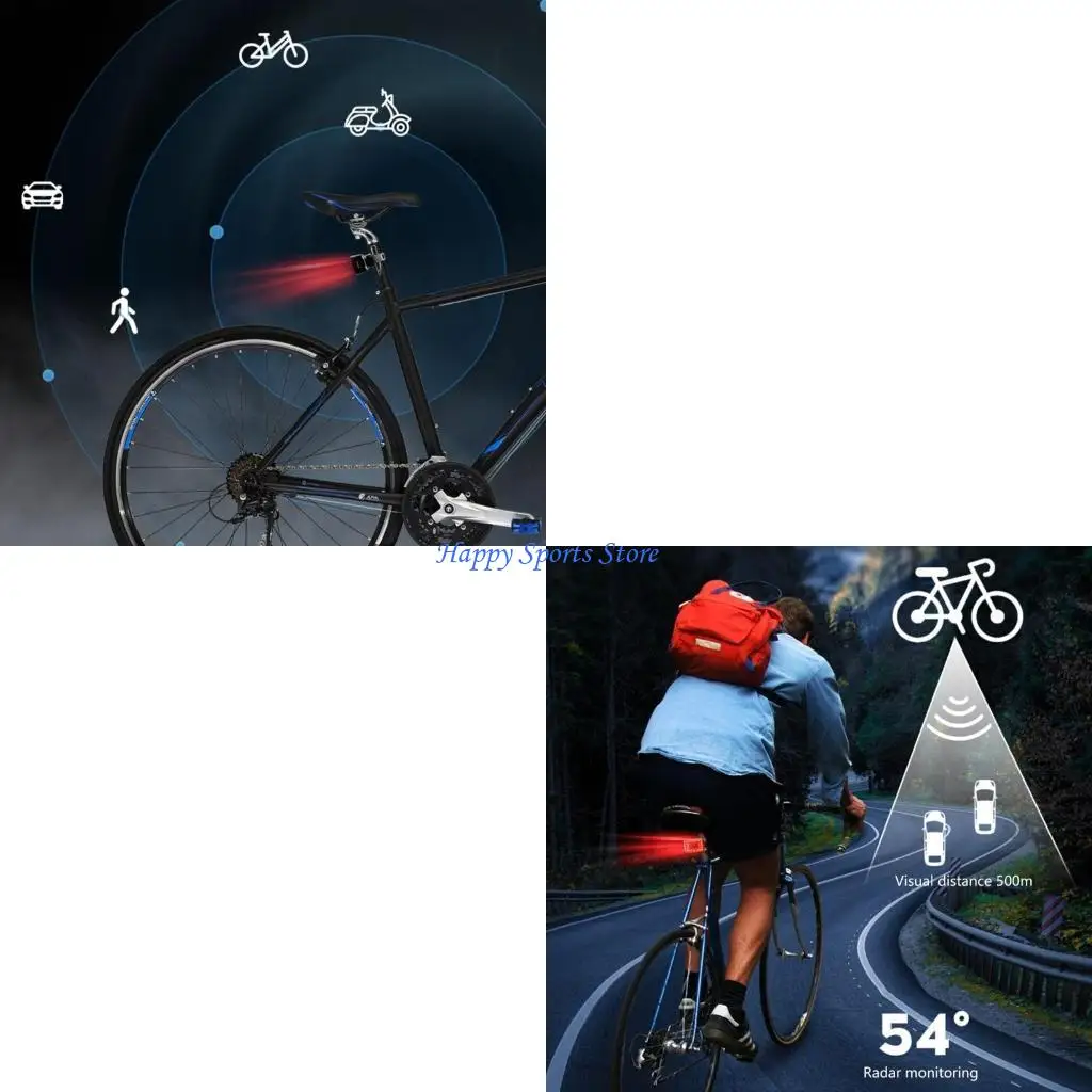 

Велосипедные радары задний свет с визуальными оповещениями для приближающихся транспортных средств