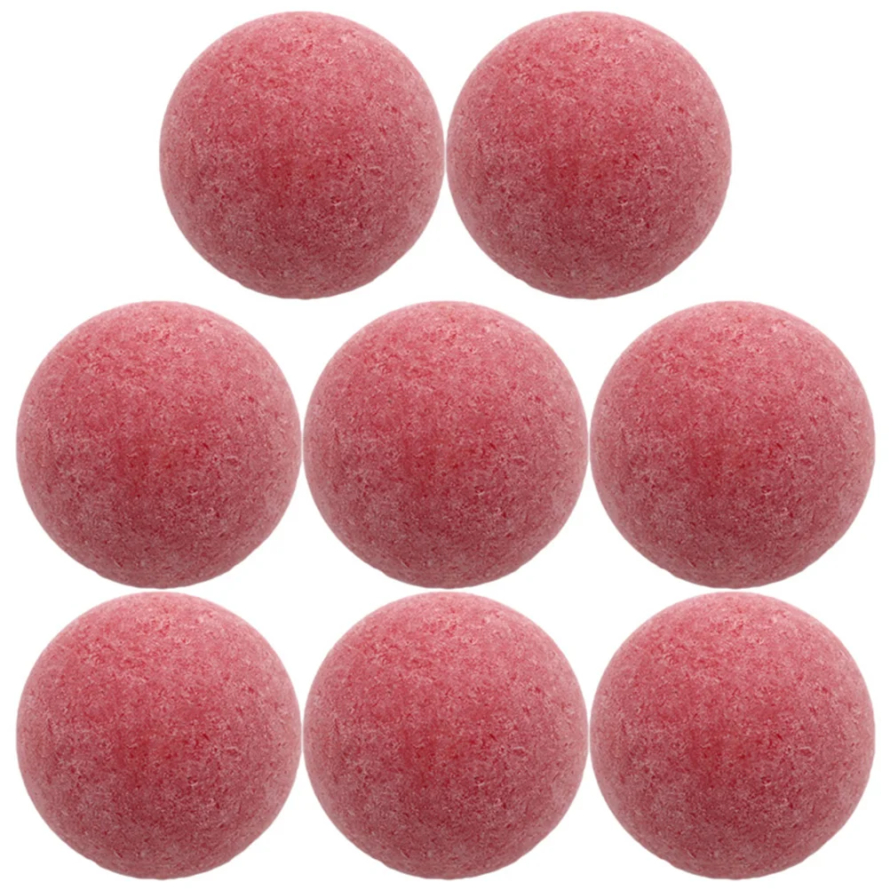 

8 Pcs 36mm Stylish Table Soccer Footballs Game Scrub Replacement Official Tabletop Game Football Balls (Red)