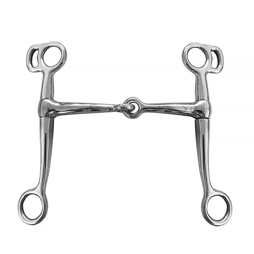 Imagen 2 del producto Bocadillo de boca de caballo, boca articulada de acero inoxidable, resistente a la corrosión, duradero con brida de caballo giratoria para entrenamiento