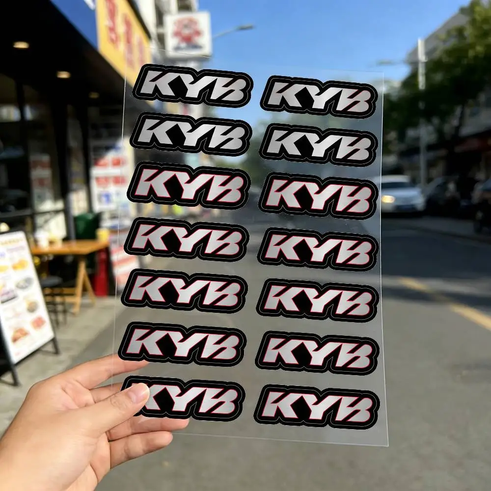 FOR KYB RACING Universal Multi-Purpose Reflective Waterproof Stickers Scratch Conceal For Auto Bike Helmet Mug Fridge Decoration