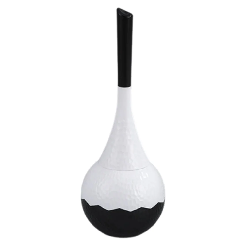

Light Luxury Toilet Brush Set Detachable Head Exquisite Long Handle Toilet Brush Standing Base Retro Bathroom Cleaning Brush