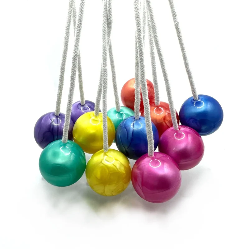 5PCS Vintage Clackers Balls On a String Lato Summer Toy Fidget For Autism ASHD Novelty Gifts For Boys Girls Birthday Party Favors