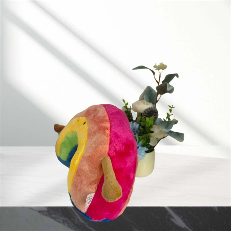 Cute Rainbow Plush Toy Soft Stuffed Animal Pillow Cute Cozy Gift For Kids Teens Women Nursery Bedroom Party Centerpiece