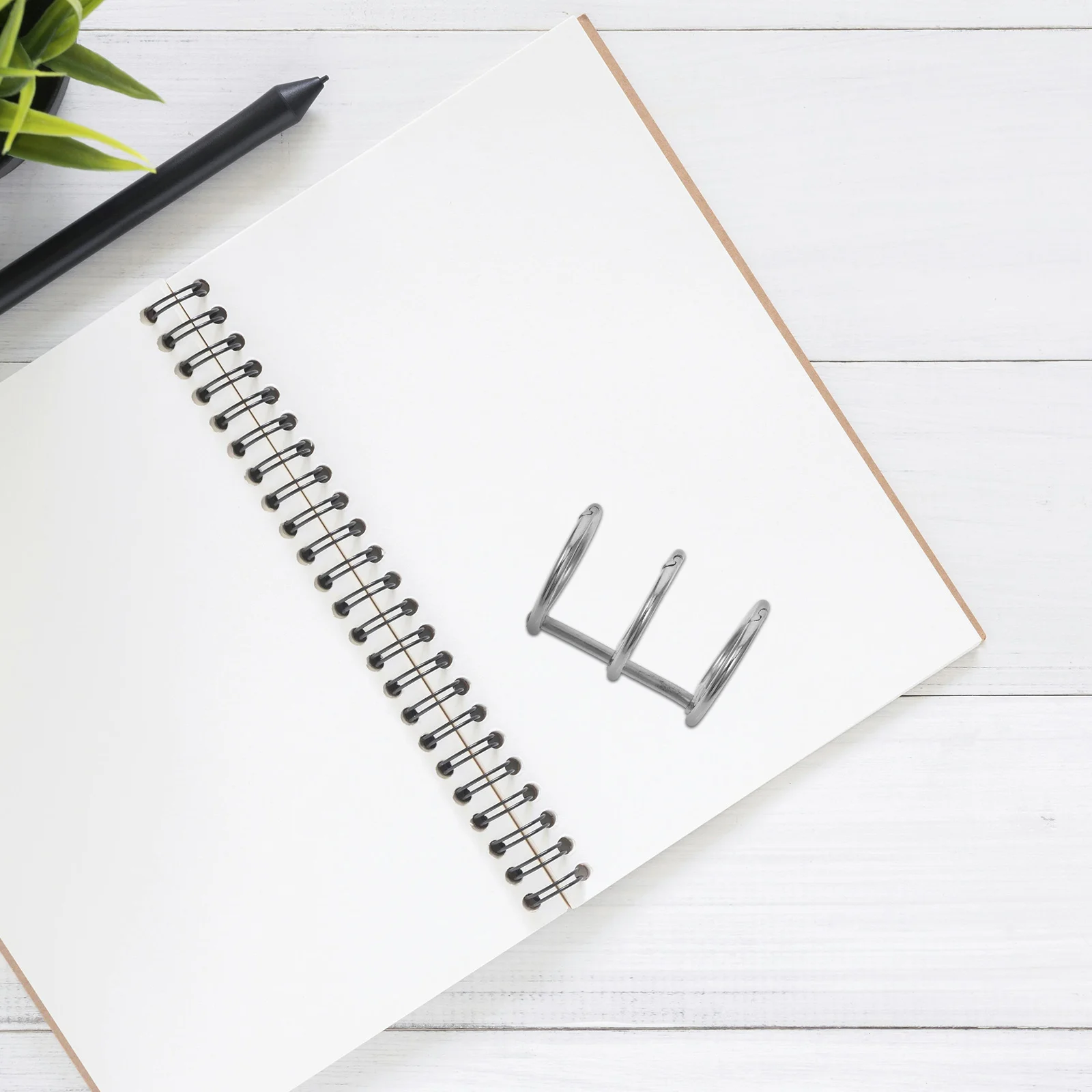 

20Pcs Metal Loose Leaf Binder Rings 20mm Inner Diameter Flexible and for Daily Use Office School Home Organization