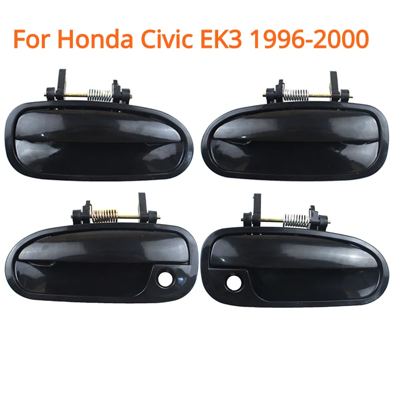 4PCS Car Outside Exterior Door Handle For Honda Civic EK3 1996 1997 1998 1999 2000