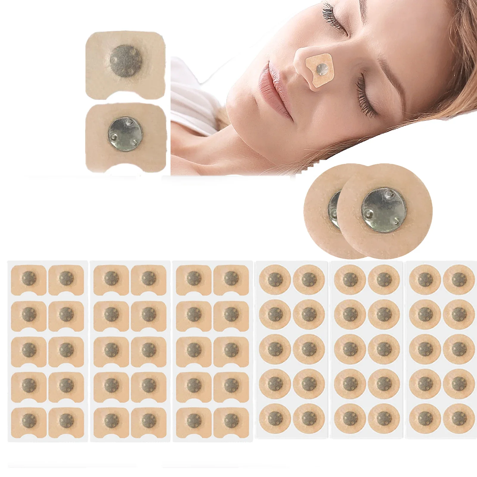 

90-Count Anti-Snoring Magnetic Nose Strips - Nasal Dilators for Improved Breathing, Business-Oriented Pack