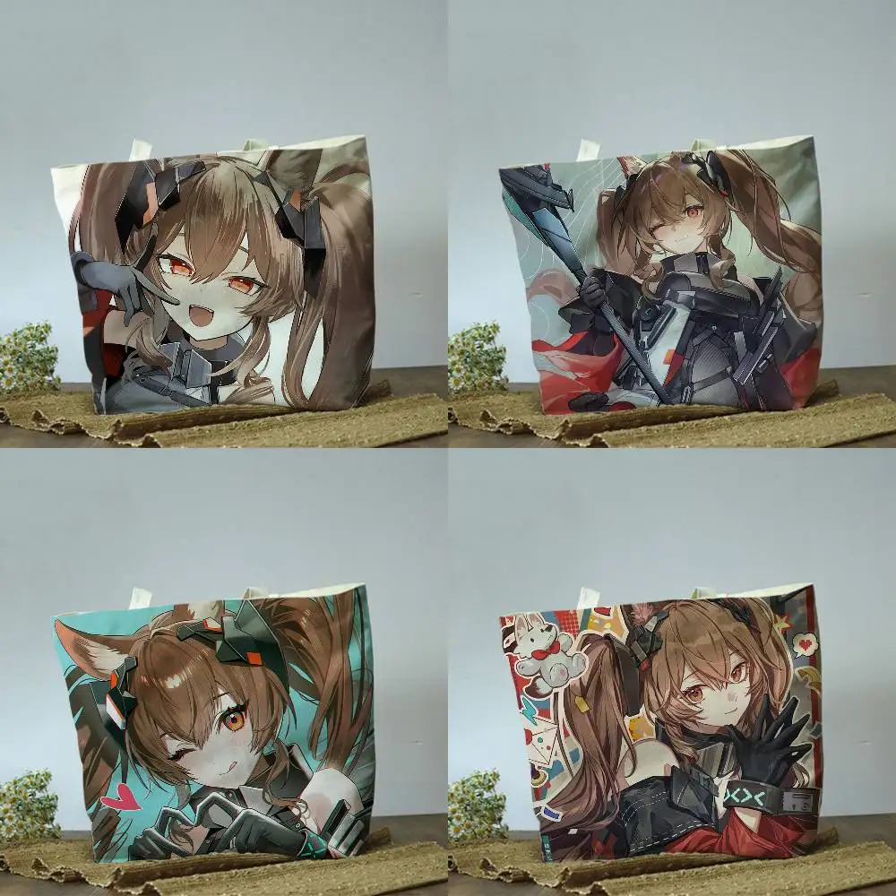 Сумка через плечо Arknights Endfield Gilberta из хлопка и полиэстера, однотонная бежевая, для покупок и путешествий