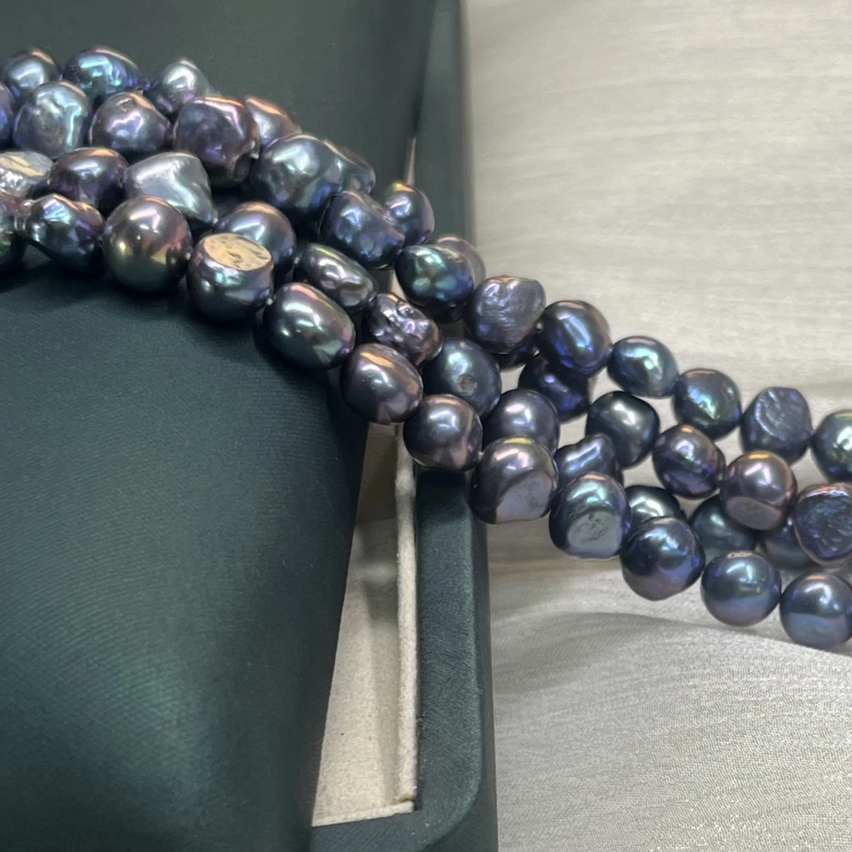 8‑9mm Black Baroque Natural Freshwater Pearls Irregular Loose Beads Strand for DIY Jewelry Making Necklace Bracelet Accessories