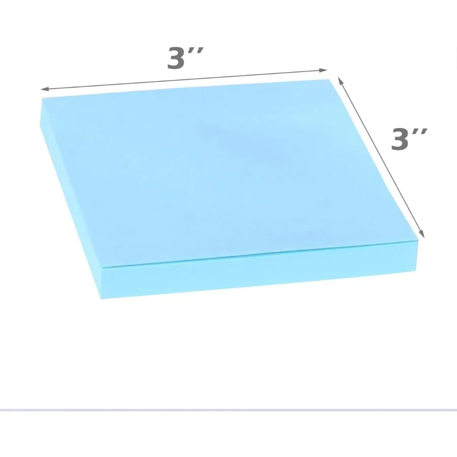 18 حزمة من الملاحظات اللاصقة 3 × 3 ألوان زاهية وسادات ملاحظات ذاتية اللصق 9 ألوان لوحة مذكرة لاصقة للمكتب المدرسي ng #2