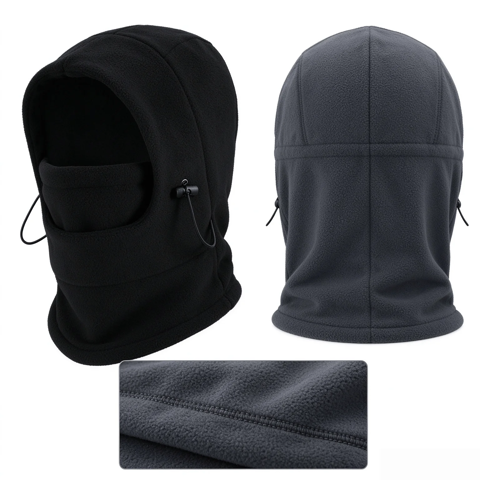 1 pcs Adjustable Thermal Balaclava, Multi-Style Thick Fleece Winter Neck Head Warmer