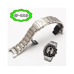 316 Stainless Steel Watch Band for Casio EF-53 Comfortable Interface Watch Strap Men Accessory 0mm Wristband