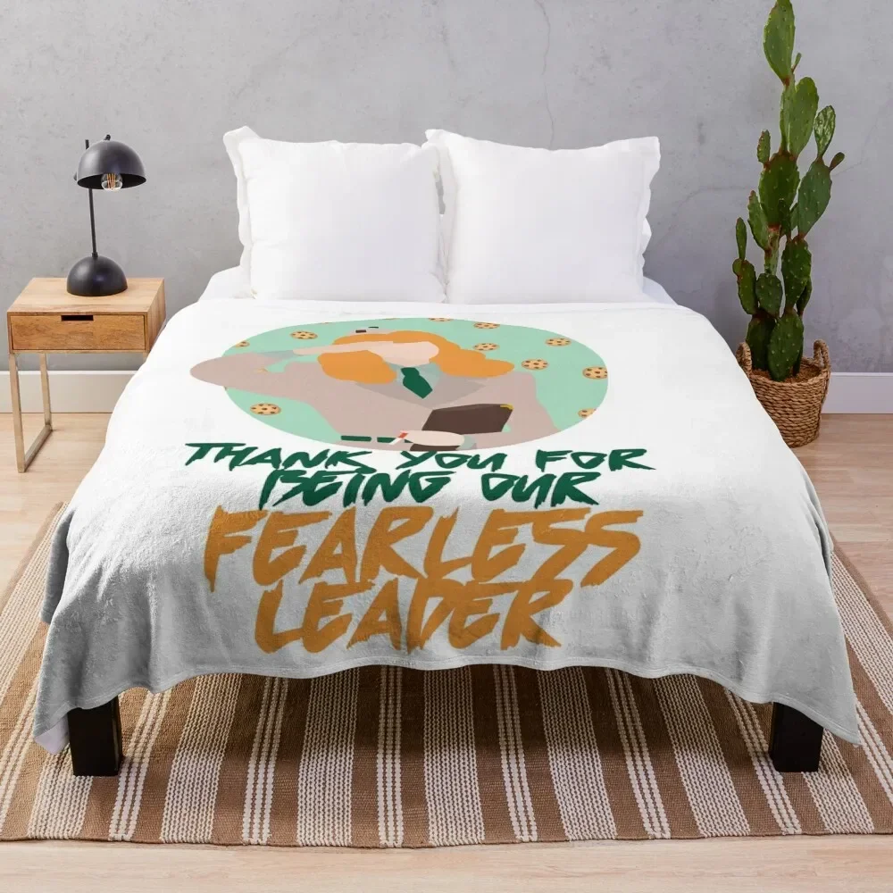 

fearless leader Throw Blanket Personalized Gift Decoratives Sofa Quilt Blankets