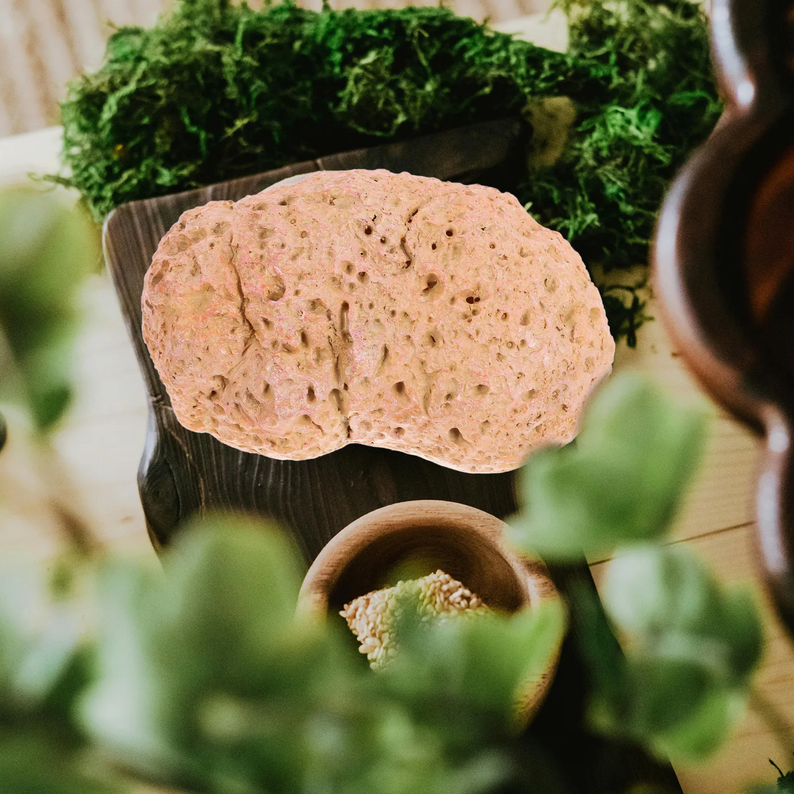 

Key Holder Stone Hidden Device Fake Rock for House Yellow Resin Decoration Craft