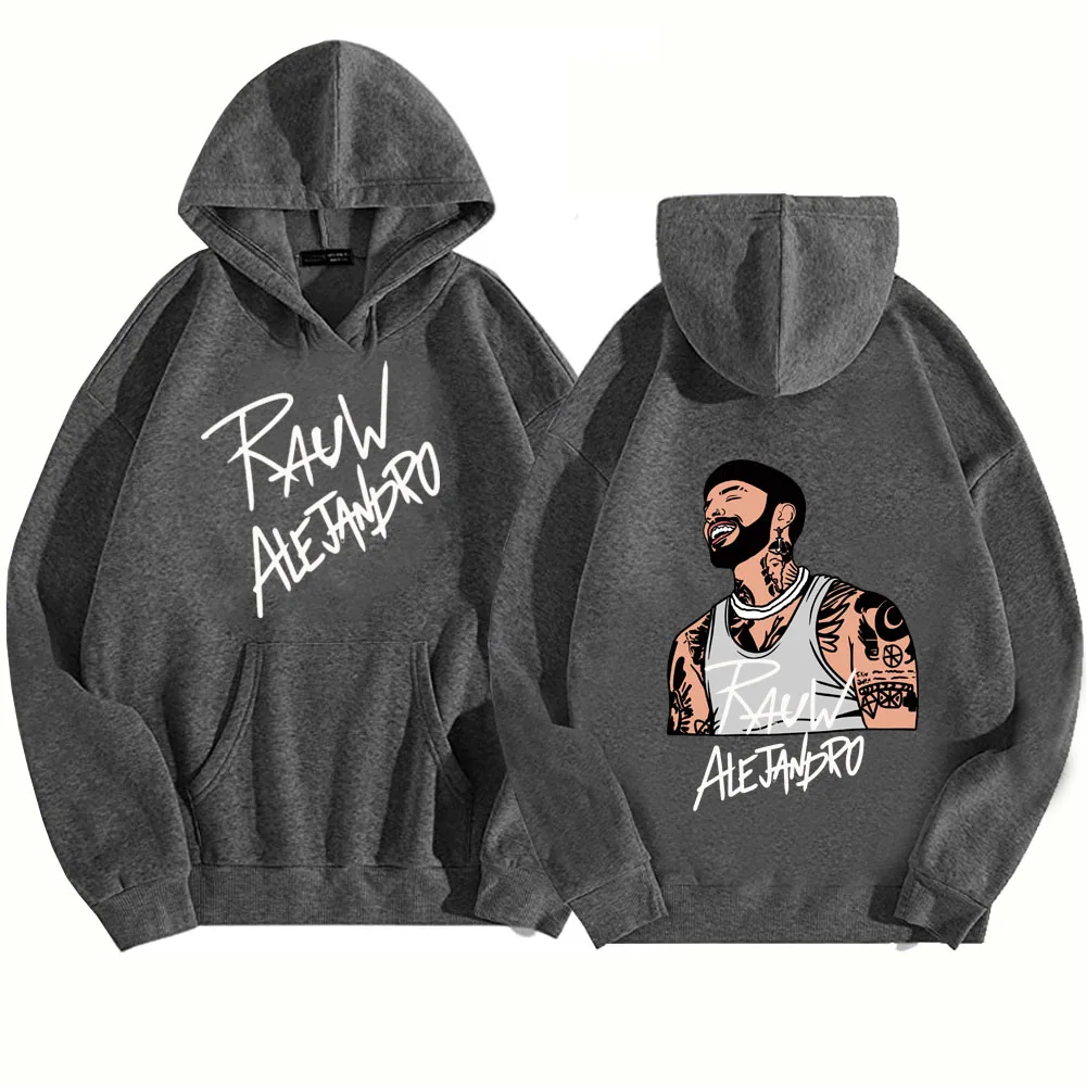 Rauw Alejandro Hoodie Puerto Rico Latin Music Rosalia Sweatshirt Man Woman Harajuku Pullover Tops Streetwear Unisex