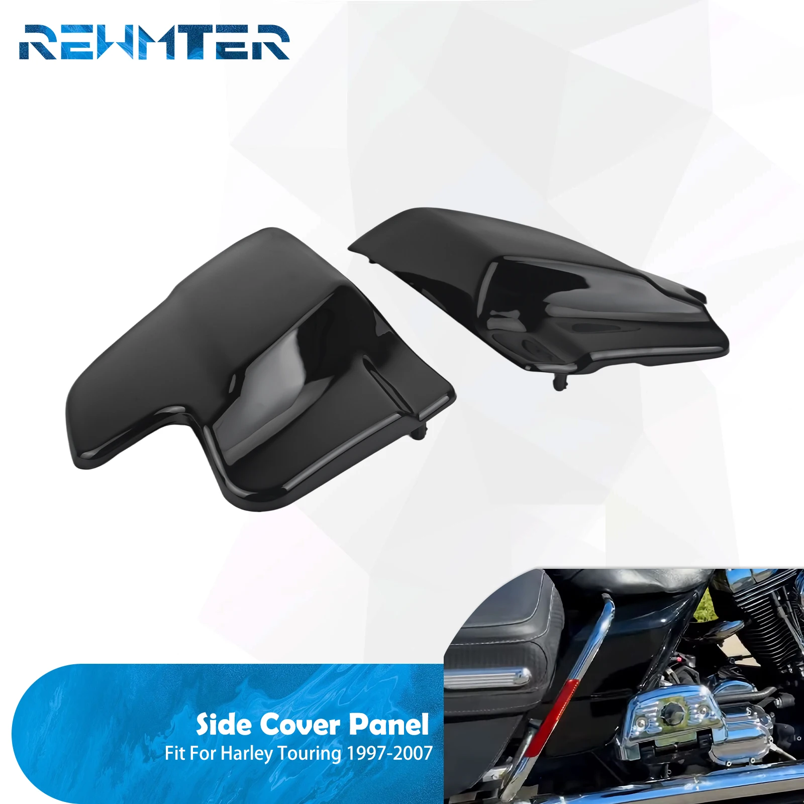 

Боковая панель облицовки мотоцикла, левая и правая, защита аккумулятора для Harley Touring Road Street Electra Glide Road King 97-2007