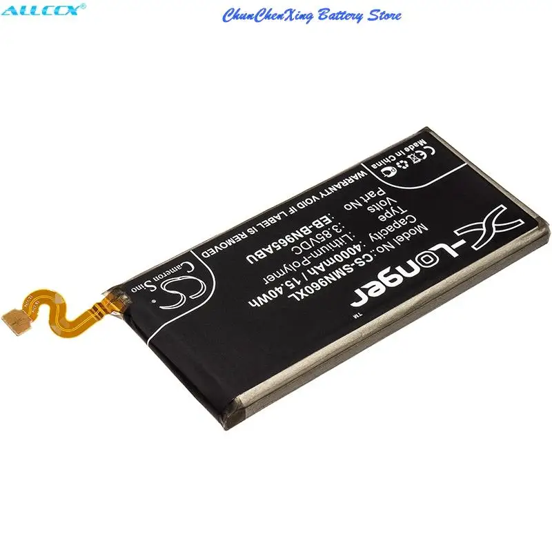 Аккумулятор CS-SMN960XL, 4000 мАч EB-BN965ABE, EB-BN965ABU для Samsung Galaxy Note 9, SGH-N058, SM-N9600, N960D, N960F, N960N, N960U