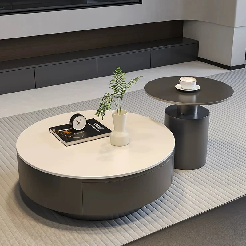 Funky With Storage Coffee Tables Minimalist Round Cute Seating Room Coffee Tables Space Saving Mesa Para Sala Nesting Furniture