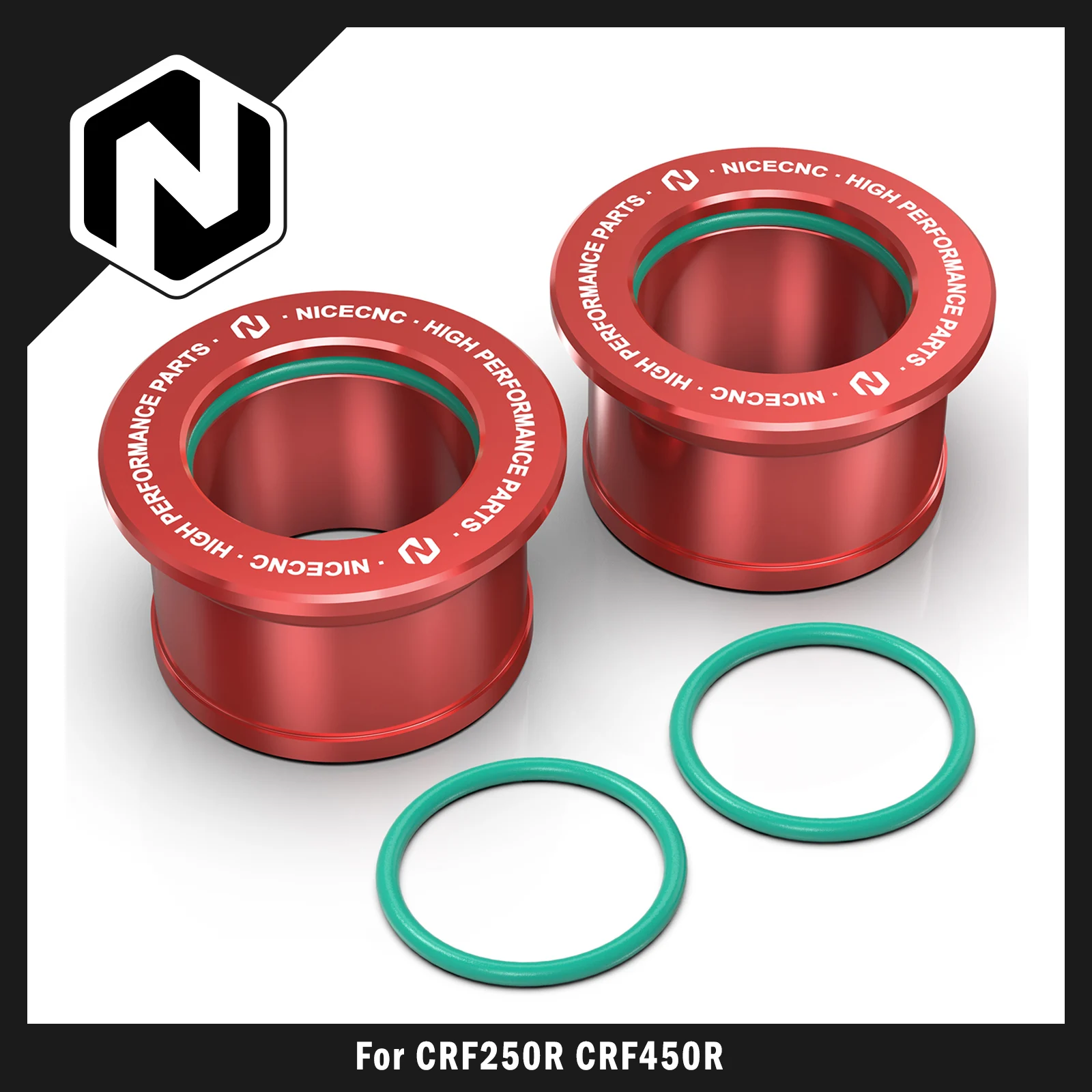 NICECNC For Honda CRF250R CRF450R CRF450X 2005-2023 CRF 250RX 450RX 450RL 450RWE 450L Rear Wheel Spacers Hub Collars O-rings