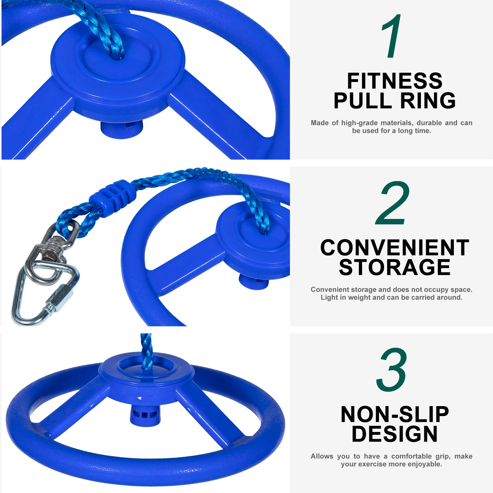 

Children Steering Wheel Gym Rings Kids Sports Toys Indoor Outdoor Playground Equipment Plastic Fitness Ring Swing