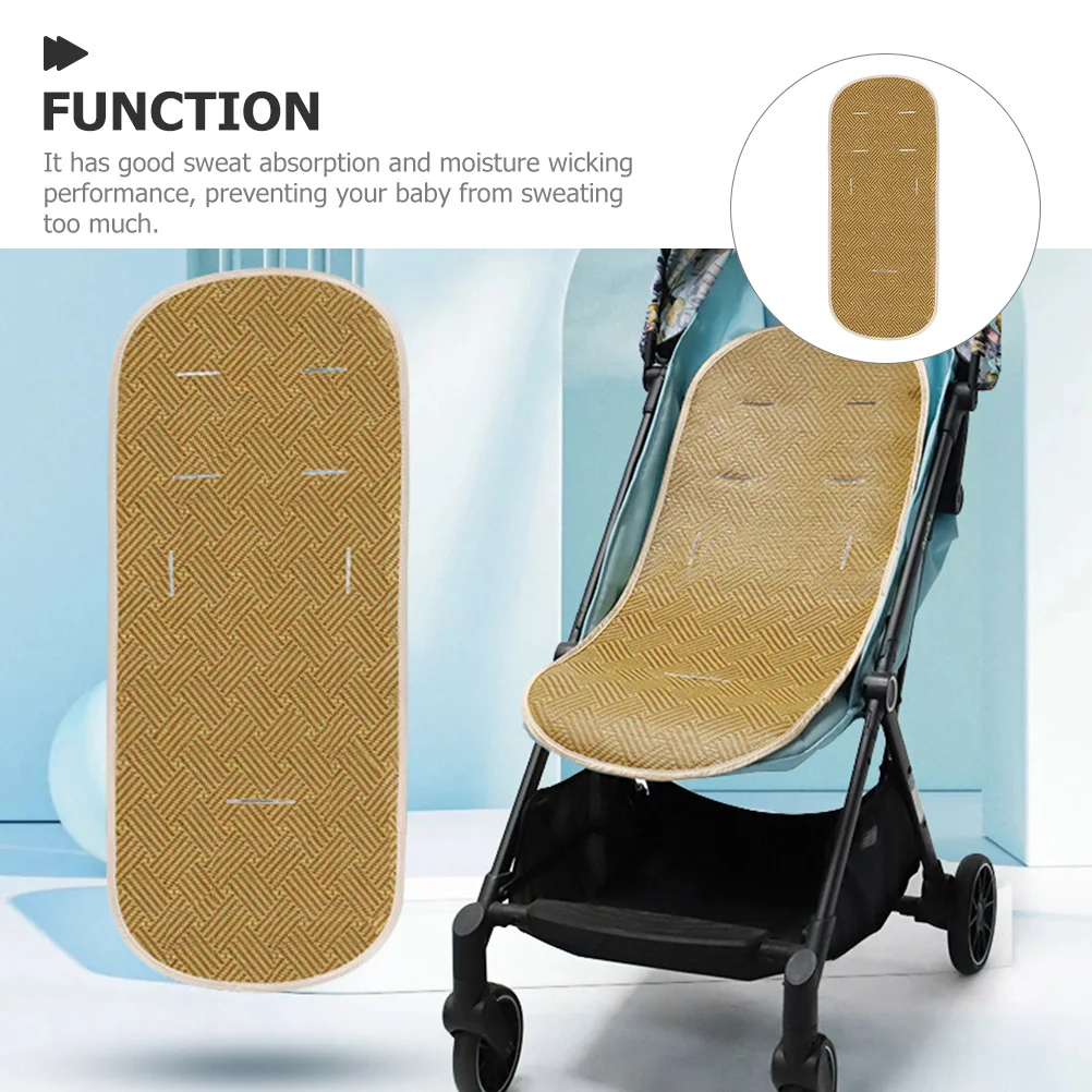وسادة تبريد لعربة الأطفال مناسبة تمامًا لعربة الأطفال من الخيزران قابلة للتنفس لعربة الأطفال الرضع وسادة رائعة للصيف #3