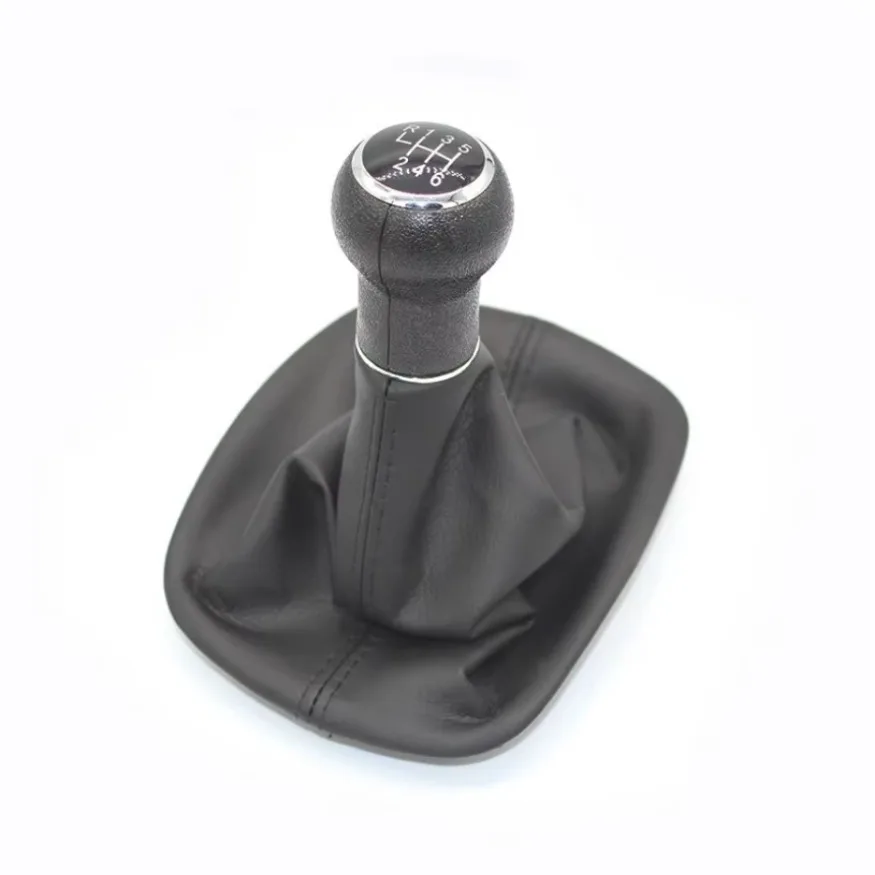 VW 파사트 B5 폭스바겐 하이 퀄리티 자동차 액세서리, 5 단 기어 시프트 노브, 게이터 부트, 블랙 PU 가죽, 1x, 신제품
