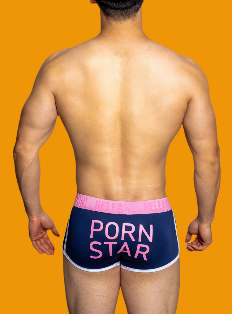 Men's Underwear Letter Print Personality Flat Corner Underpants