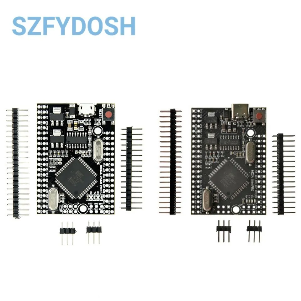 Mega2560 Mega 2560 PRO MINI 5V (Embed) CH340G ATmega2560-16AU MICRO TYPE-C with male pinheaders Compatible for arduino Mega