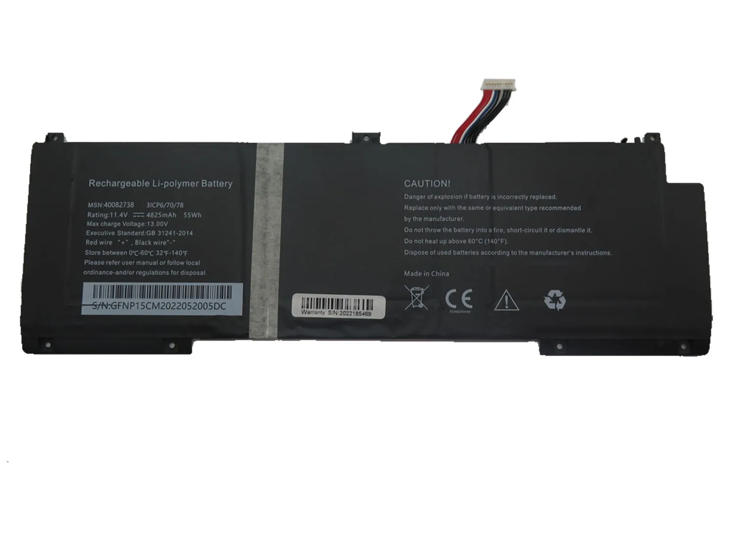 MD62630 MD62671 MD64180 For MEDION AKOYA E15433 11.4V 4825MAH 55WH Laptop Battery