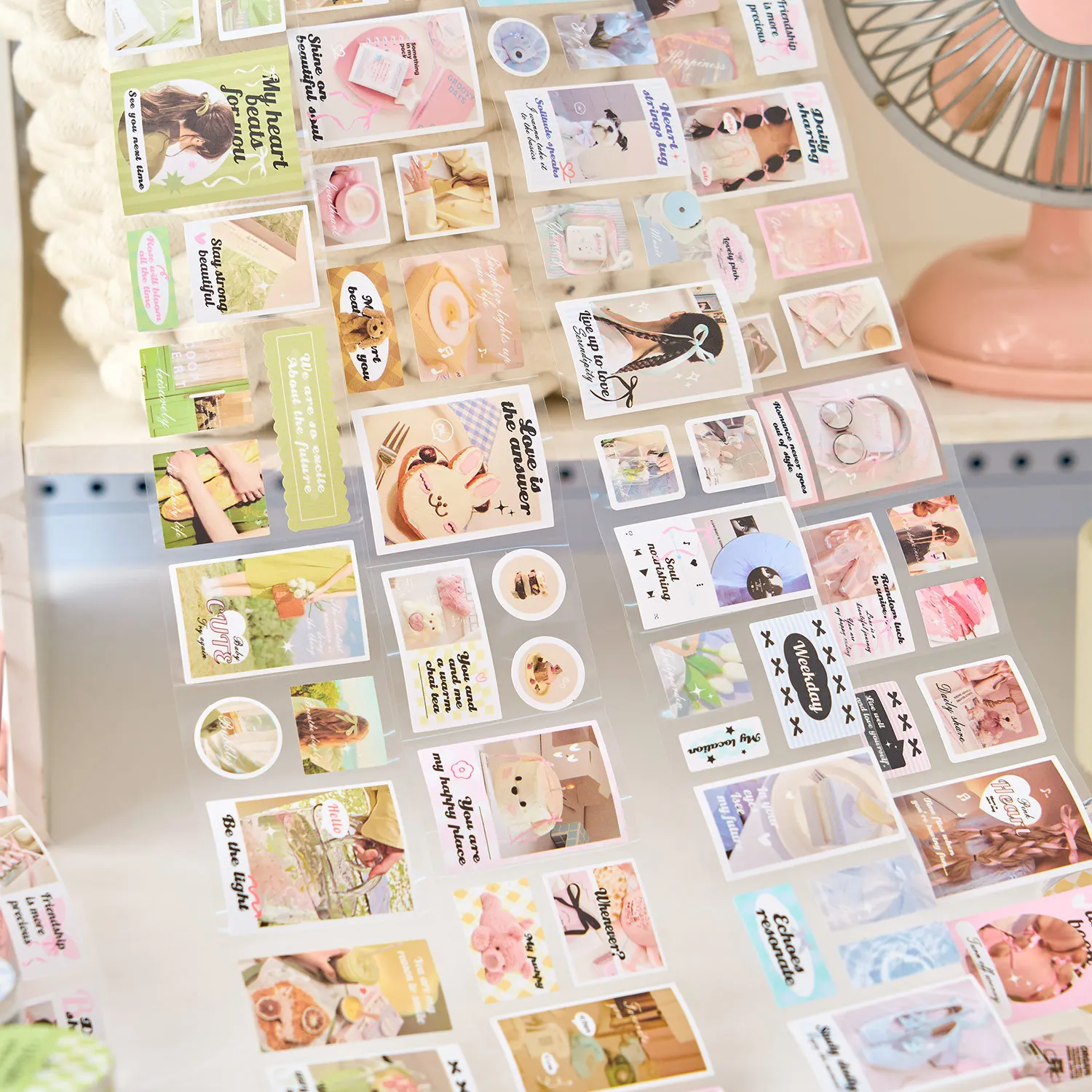 Salt Sweet Soda Series Tape Korean Ins Simple Basic DIY Material Stickers