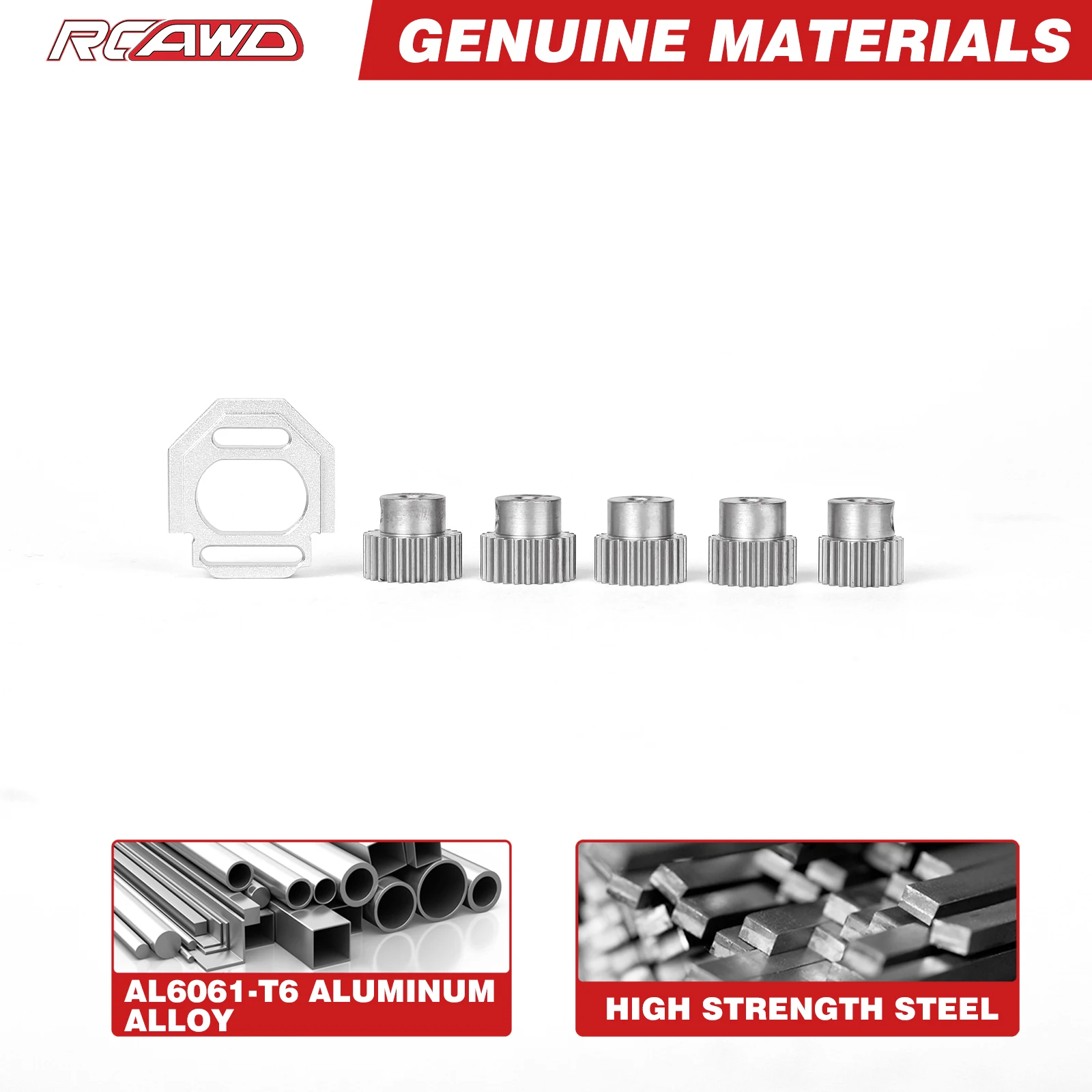 RCAWD Ritzel 21T 22T 23T 24T 25T für ARRMA 1/16 MOJAVE GROM 1/14 TYPHON GROM ARA2304 ARA2306 MOD 0,5 CNC 3,2mm Bohrung Upgrade