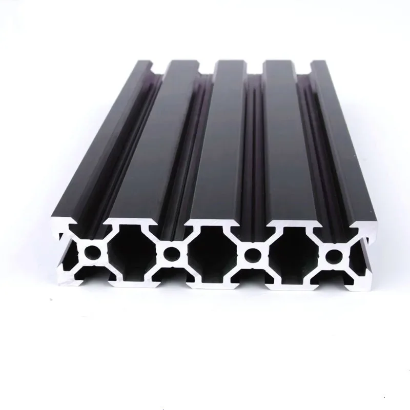 

2080 V-Slot Extrusion European Standard Anodized Aluminum Profile Frame 400 500mm Length Linear Rail for CNC 3D Printer Black