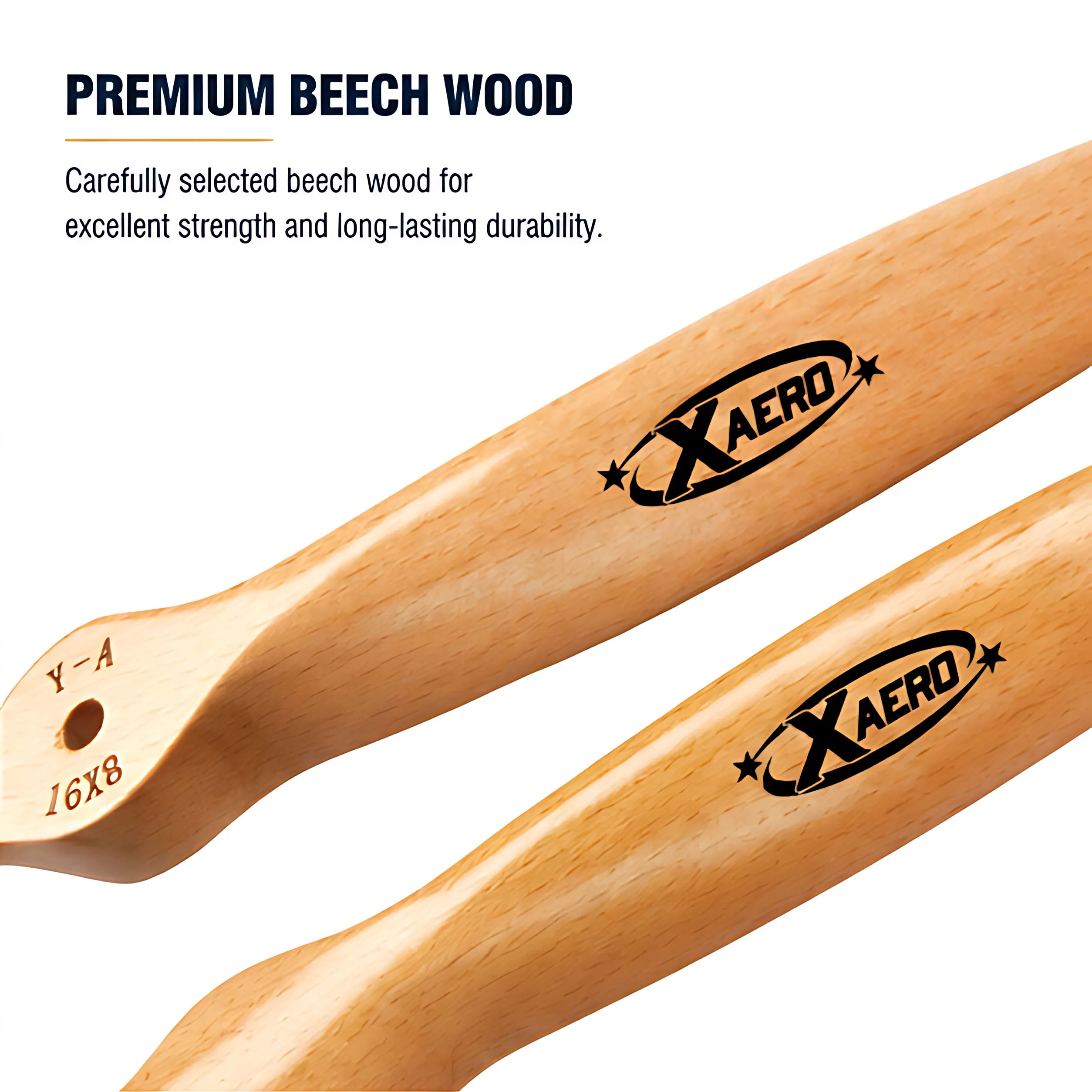 RC Airplane Propeller 12-23inch XAERO Beech Wooden 2 Blades Prop CW Gas Engine Fixed Wing Aircraft Accessories
