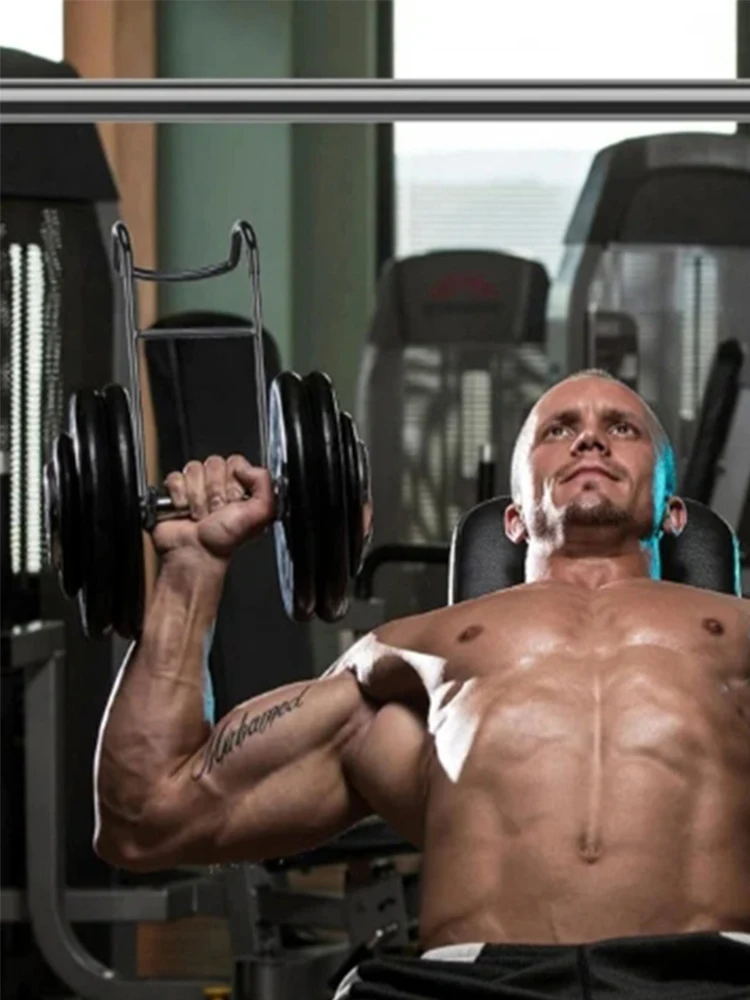 Gancho de Seguridad para Mancuernas, Soporta 225 LB, Conector de Alta Resistencia para Entrenamientos de Pecho y Hombros con Banco de Pesas