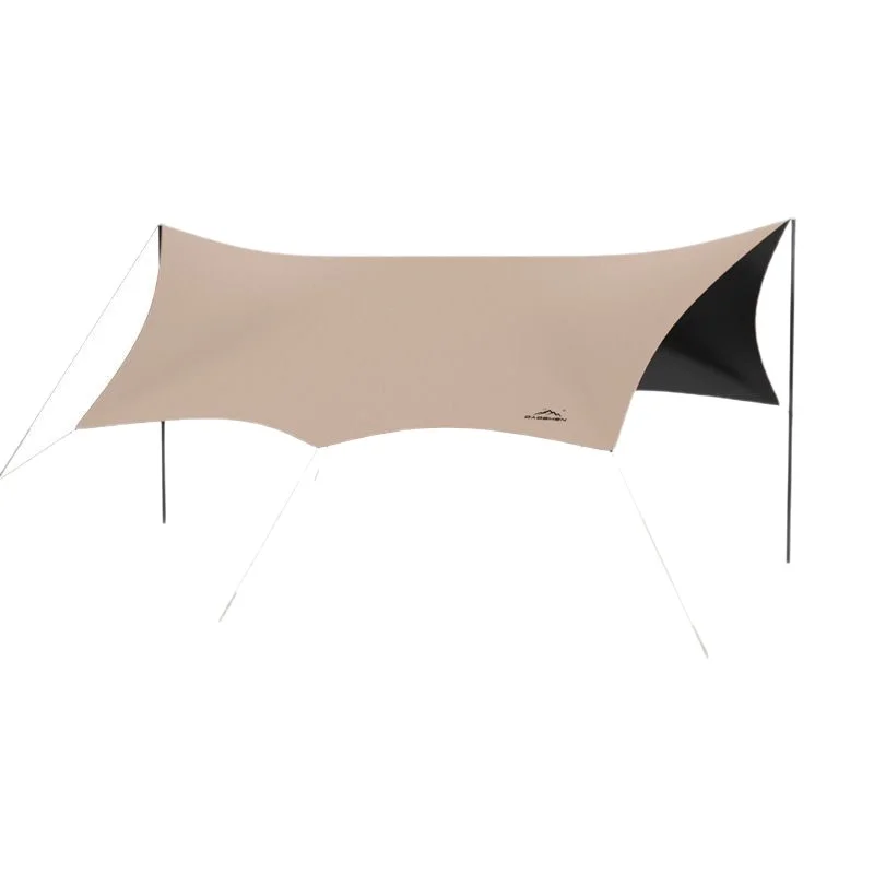 Jason Box Four-season 3000mm Waterproof 420D Oxford Cloth One Bedroom Octagonal Maple Leaf Shape Outdoor Car Sunshade Tent