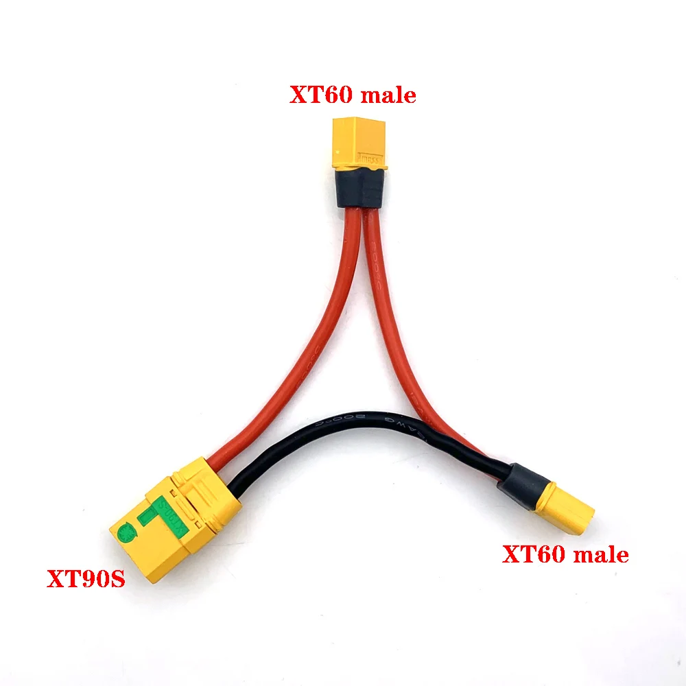 XT60 Male To XT90 Female Plug Lithium Battery Connector series connection wire Conversion Adapter for RC Battery Tandem Cables