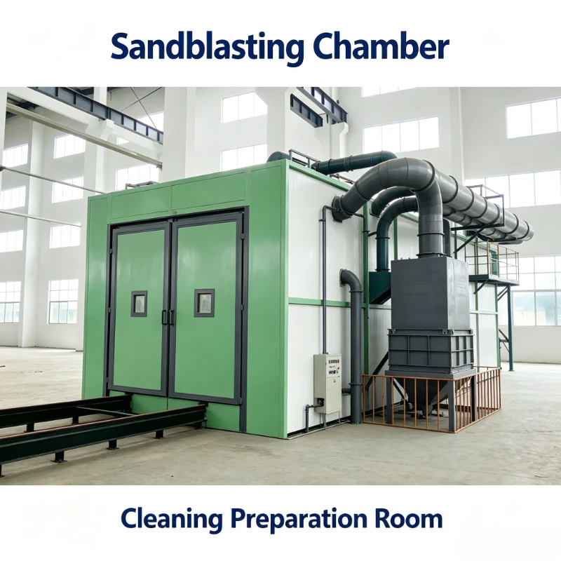 Full Automatic Circulation Sandblasting Chamber Industrial Sand Blast Room for Mechanical Parts Rust Removal & Paint Stripping