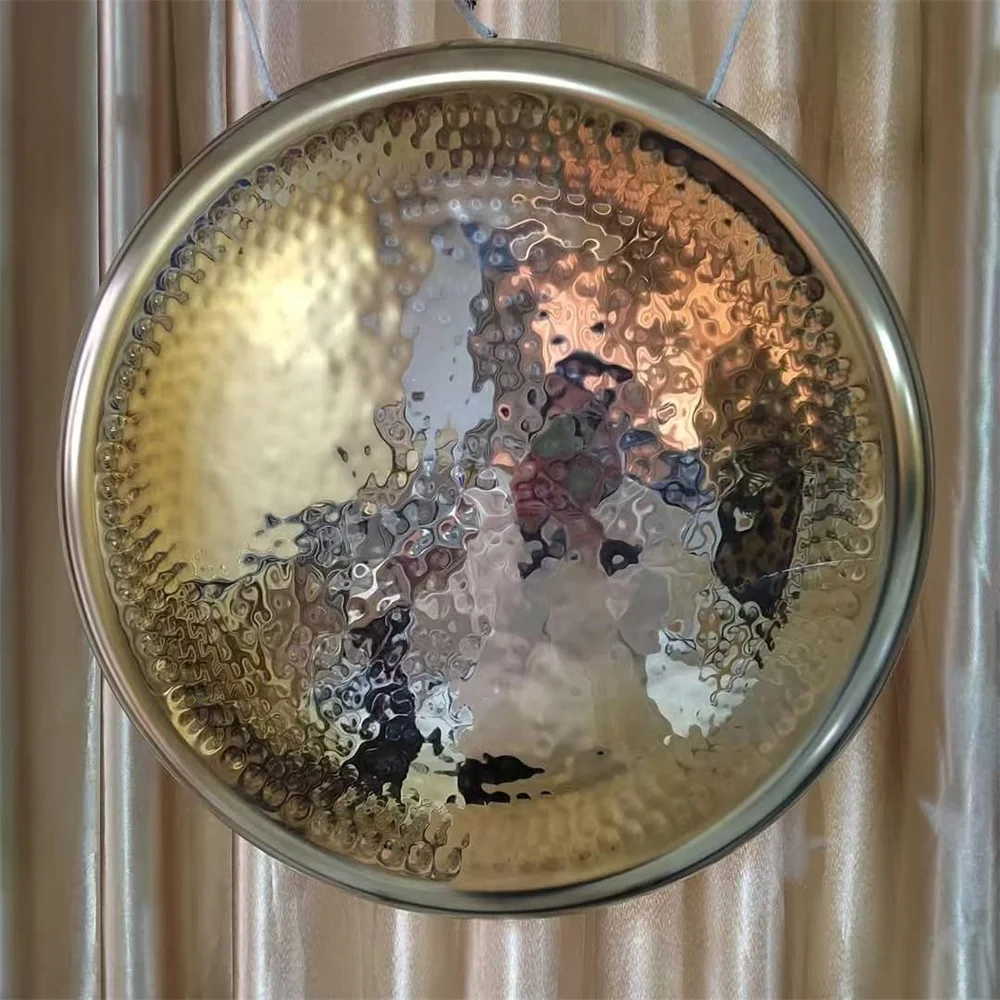 

Sound Healing Gong-18"-36" Mirror Gong with Mallet Hammer Points Long Sustain for Meditation and Therapy Yoga Without Stand