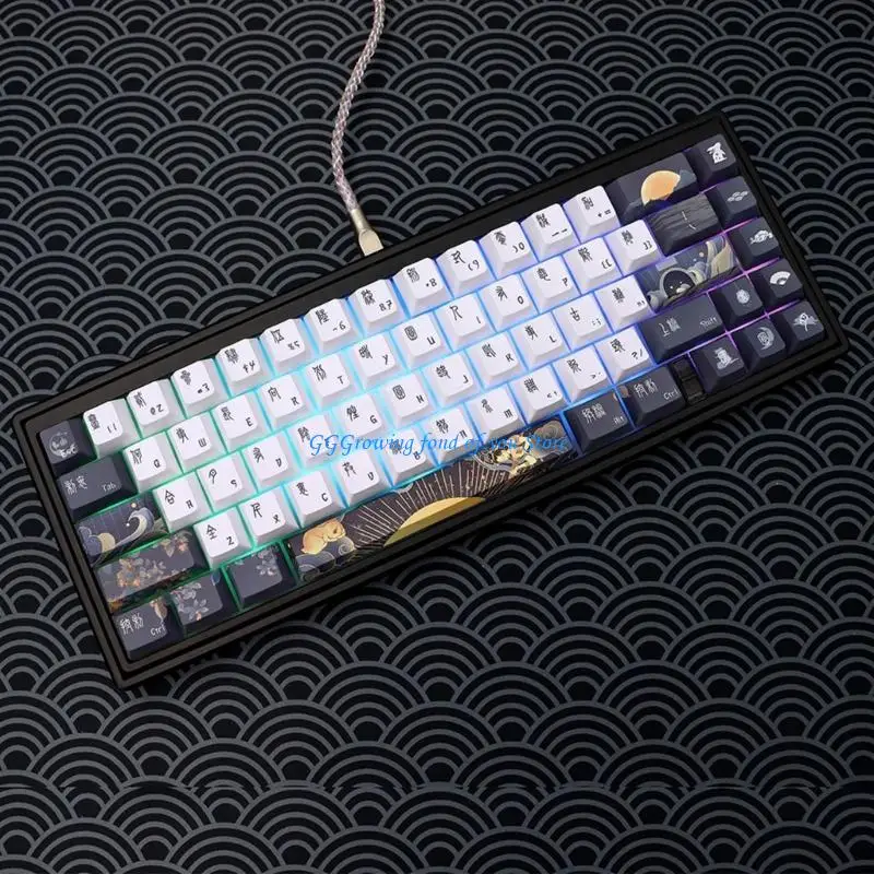 H9EB 130 TasteCaps für 61 64 68 75 84 96 980 104 108 MX-Switch Mechanische Tastatur